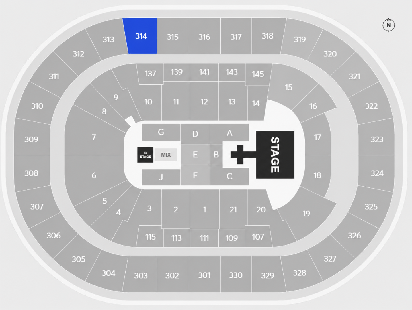 Venue seating plan