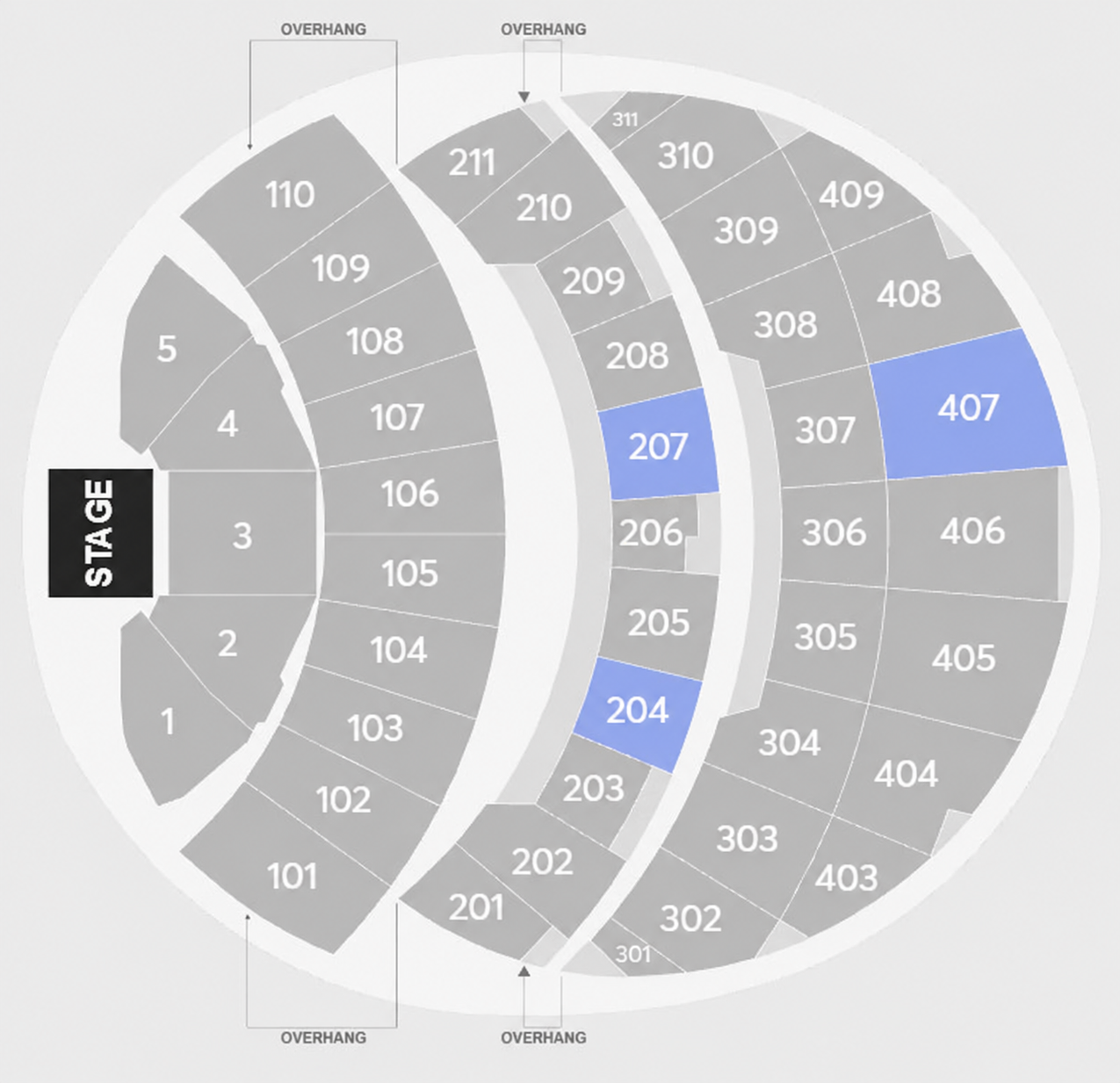 Venue seating plan