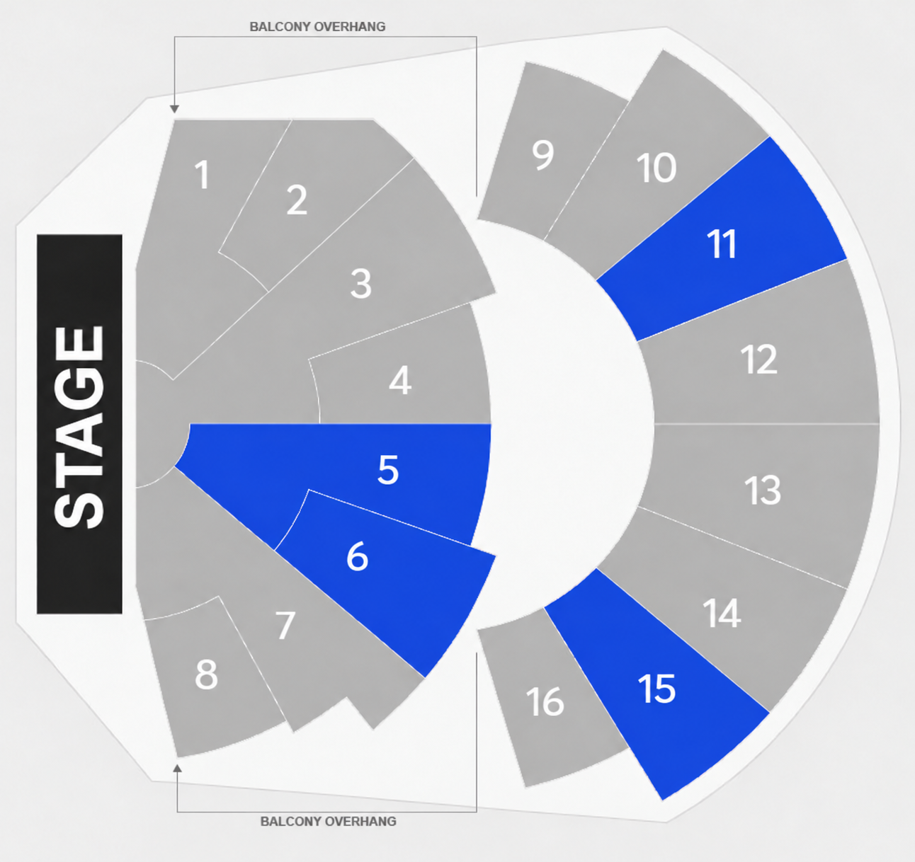 Venue seating plan