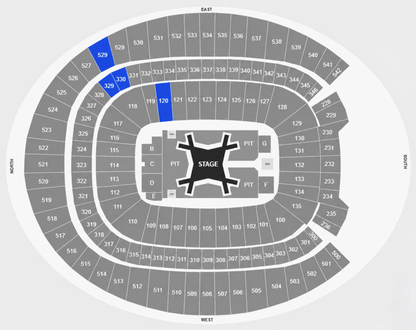 Venue seating plan