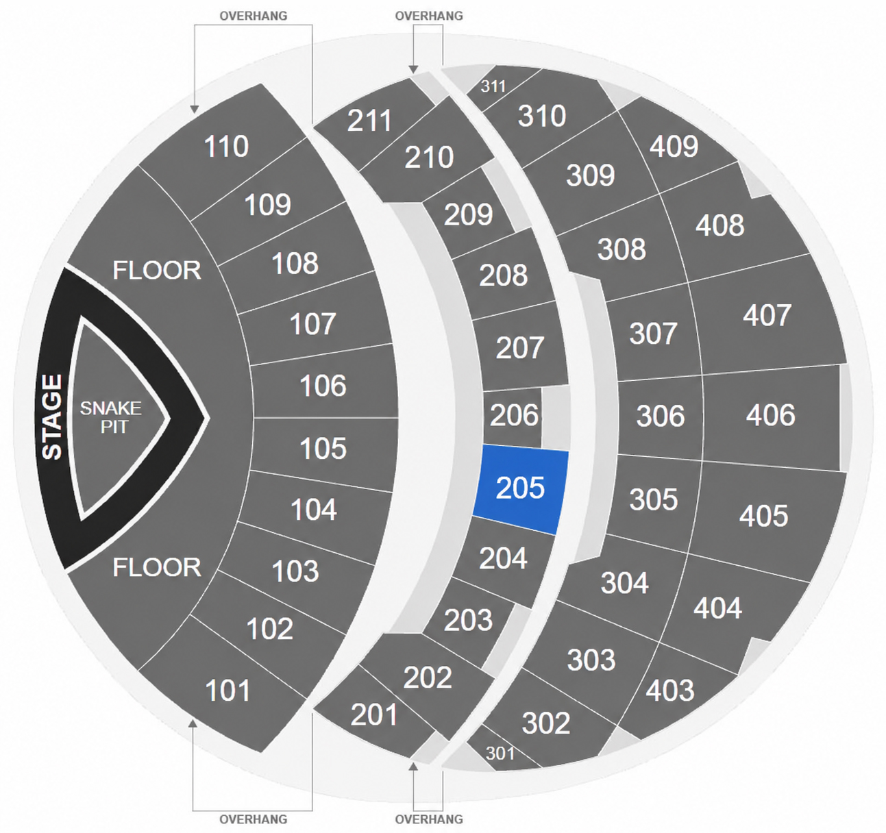 Venue seating plan