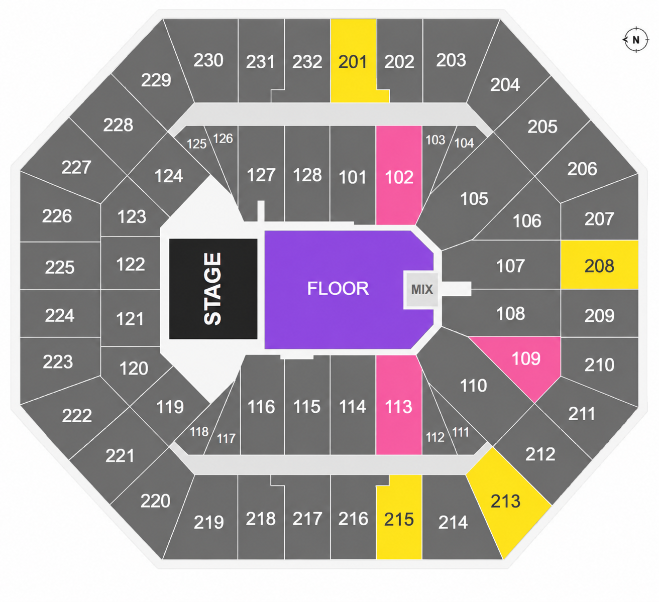 Venue seating plan