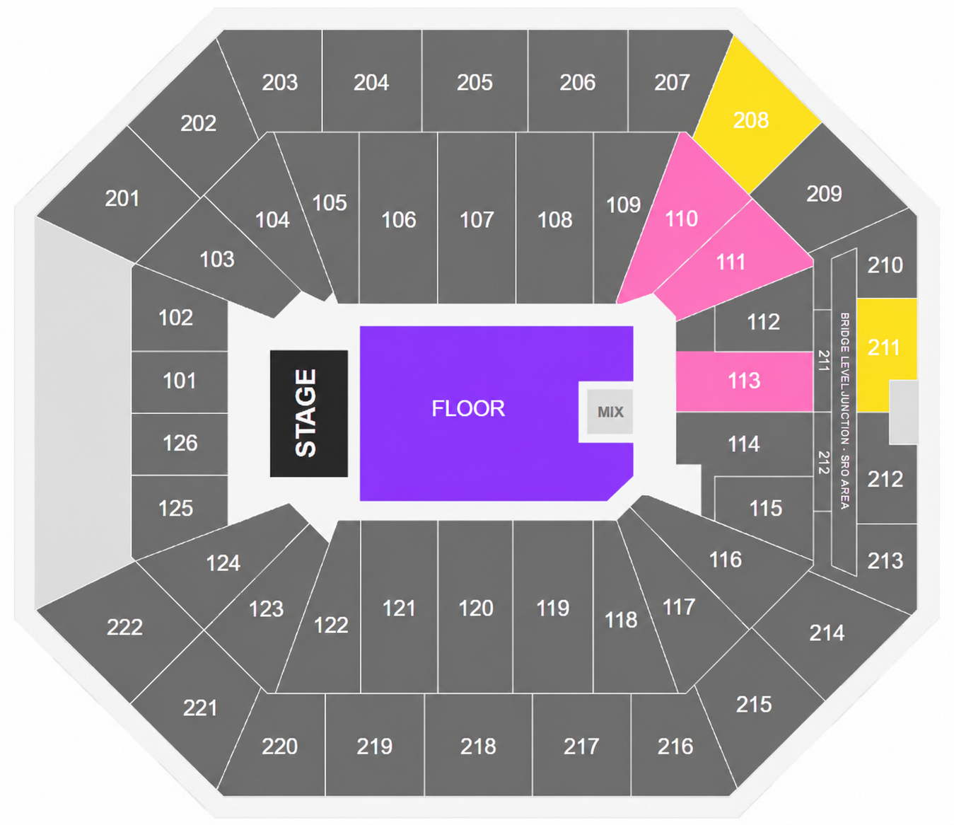 Venue seating plan