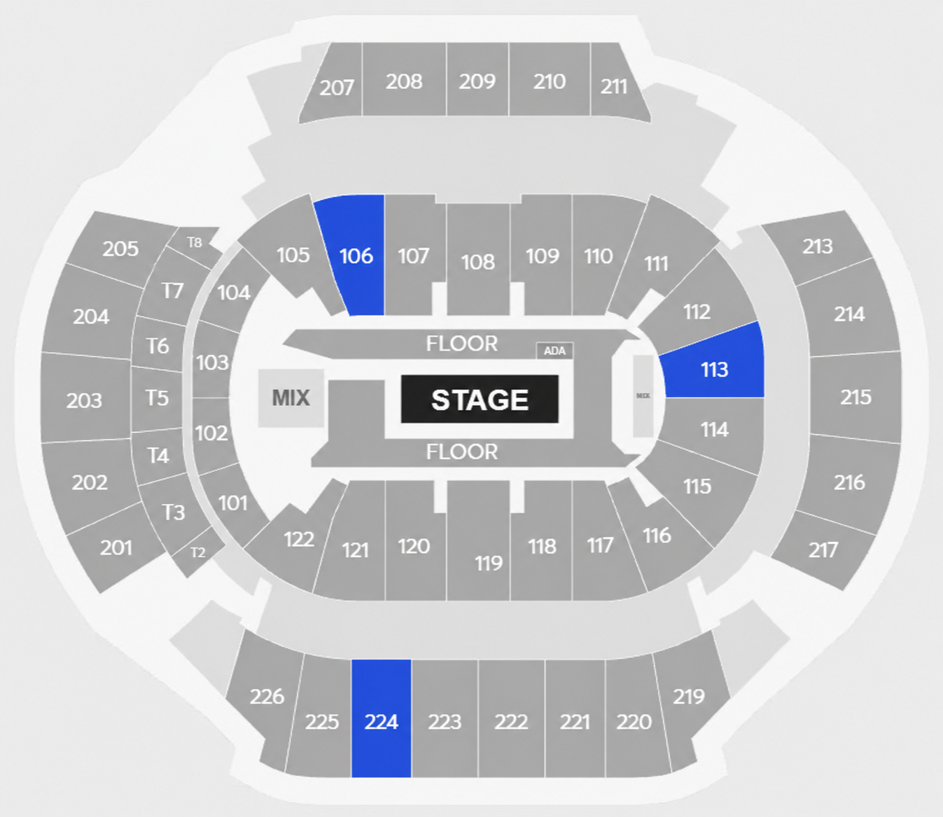 Venue seating plan