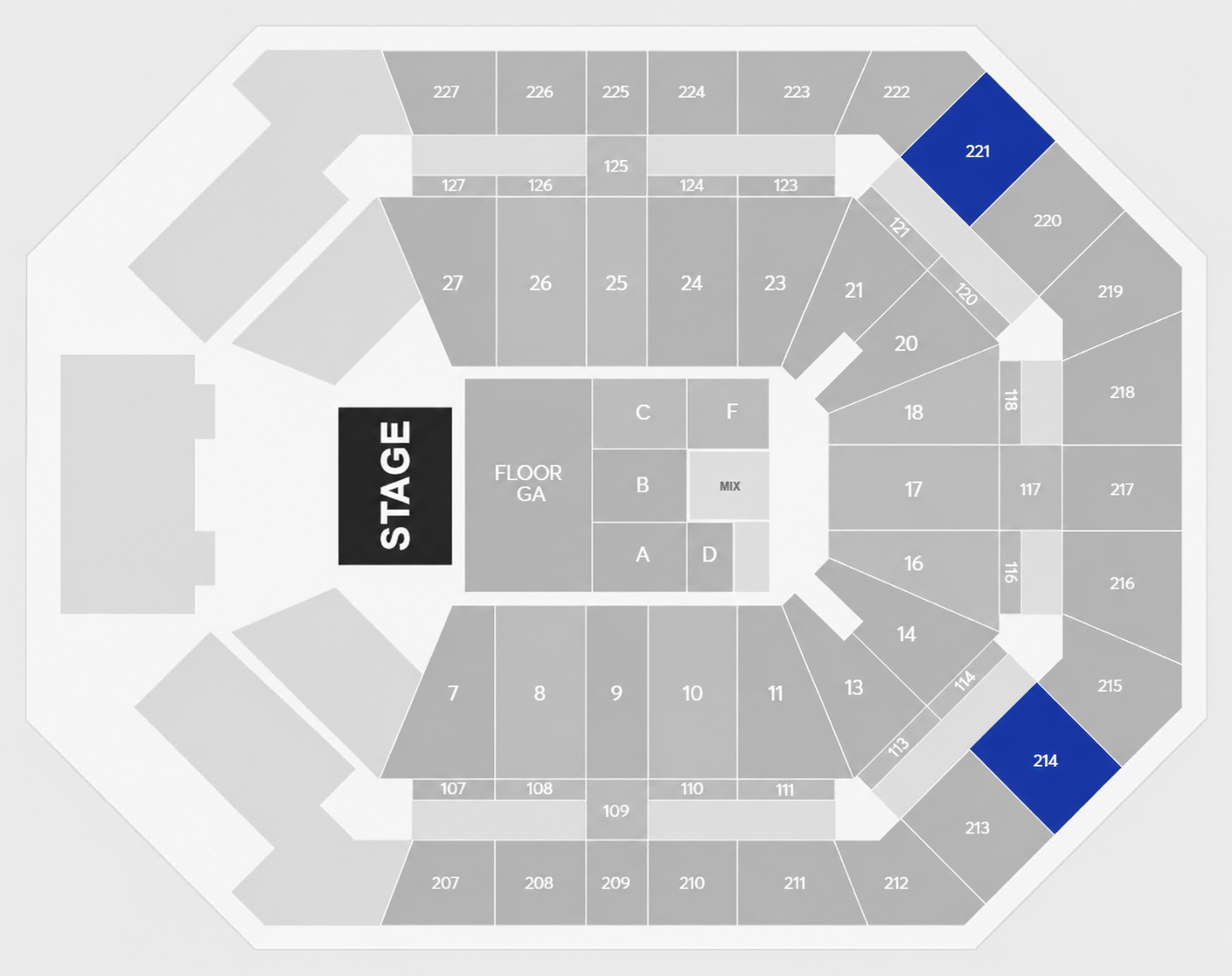 Venue seating plan